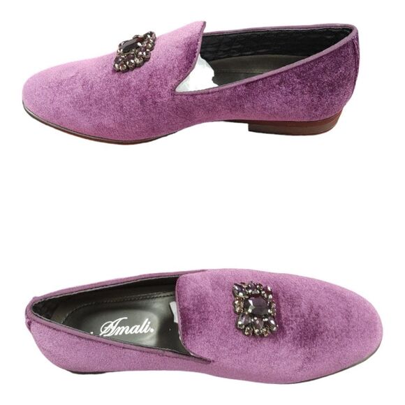 MEN'S AMALI VELVET SLIP ON LOAFER WITH JEWELED BIT & MATCHING PIPING. TIAGO O49 - Picture 2 of 7